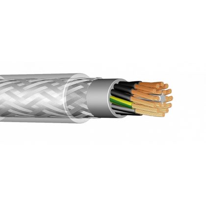   YSLYQY-Oz 2x0,75mm2 Cablu comanda flexibil cu protecție din oțel PVC transparent 300 / 500V