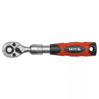 YATO YT-0297 Hajtószár racsnis 1/4 col 72T teleszkópos(150mm-200mm) CrV