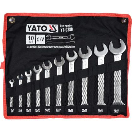 YATO YT-0380 Villáskulcs klt. 10 részes 6-27