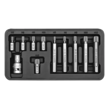 YATO YT-0415 Bit klt. 11r. SPLINE M5-M12 L=30mm,L=75mm 1/2 col