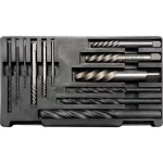   YATO YT-0591 Tört-csavar kiszedő 12 részes+fúrók M3-M24 ig HSS