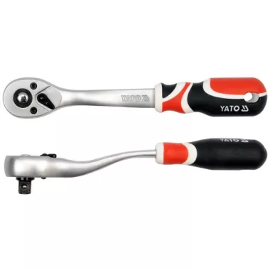 YATO YT-0731 Hajtószár racsnis 3/8 col 72T hajlított lágy fogantyús
