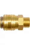 YATO YT-24095 Pneumatikus gyorscsatlakozó 3/8 col x 1/4 col sárgaréz