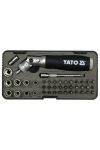 YATO YT-2806 Bit-dugófej klt.racsnis csuklós hajtószárral 42r.(bit:lapos- imbusz-torx-ph-pz(dugófej 1/4 col 5-13-ig)