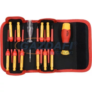 YATO Kétvégű csavarhúzó klt. 12 részes 1000V-ig szigetelt