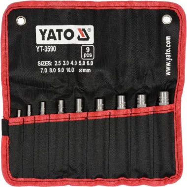 YATO YT-3590 Bőrlyukasztó klt 9r. (2,5-3-4-5-6-7-8-9-10) YATO YT-3590 Bőrlyukasztó klt 9r. (2,5-3-4-5-6-7-8-9-10)
