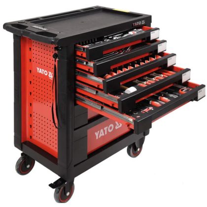   YATO YT-55290 Szerszámkocsi szerszámkészlettel 211db-os kivitel