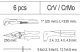 YATO YT-55478 Lakatos szerszámok készlet 6 részes CrV CrMo (fiókbetét)