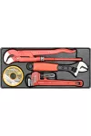 YATO YT-55480 Vízvezetékszerelő szerszámok készlet 6 részes CrV CrMo (fiókbetét)