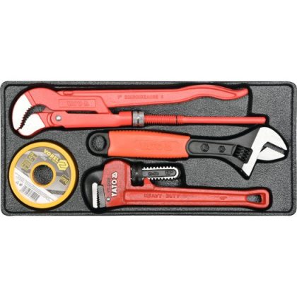 YATO YT-55480 Vízvezetékszerelő szerszámok készlet 6 részes CrV CrMo (fiókbetét) YATO YT-55480 Vízvezetékszerelő szerszámok készlet 6 részes CrV CrMo (fiókbetét)