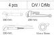 YATO YT-55480 Vízvezetékszerelő szerszámok készlet 6 részes CrV CrMo (fiókbetét)