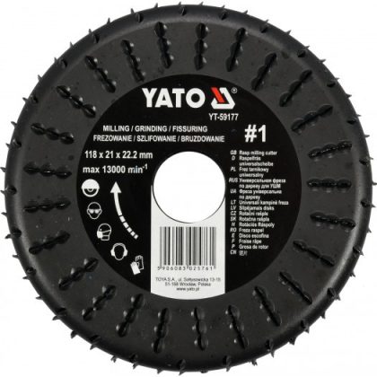 YATO YT-59177 Ráspolyos vágótárcsa 118 mm