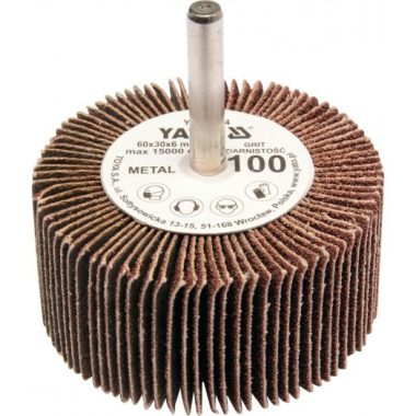 YATO YT-83364 Csapos lamellás, legyező csiszoló P100 60x30x6 mm