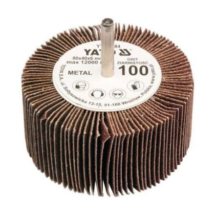   YATO YT-83382 Csapos lamellás, legyező csiszoló P60 80x40x6 mm