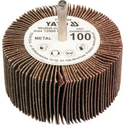   YATO YT-83386 Csapos lamellás, legyező csiszoló P150 80x40x6 mm