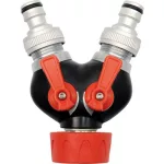   YATO YT-9941 Y-elágazó, 2db külső menetes elzáróval 3/4 col 19mm