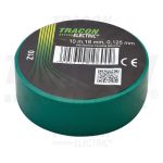   TRACON Z10 Szigetelőszalag, zöld 10m×18mm, PVC, 0-90°C, 40kV/mm, 10 db/csomag