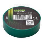   TRACON Z20 Szigetelőszalag, zöld 20m×18mm, PVC, 0-90°C, 40kV/mm, 10 db/csomag
