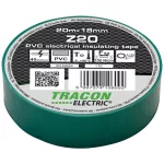   TRACON Z20 Szigetelőszalag, zöld 20m×18mm, PVC, 0-90°C, 40kV/mm
