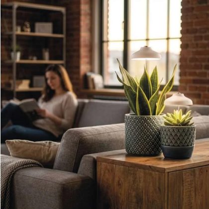   Emos Z7901 LED növénynevelő lámpa, teljes spektrum, 15 LED, beltéri, időzítővel