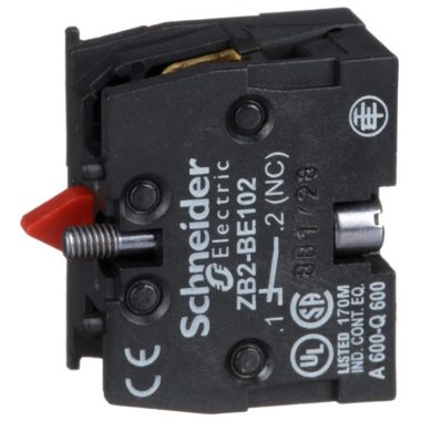 SCHNEIDER ZB2BE102 Szimpla, 1-sebességes , lassú kioldású, N/C