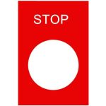   SCHNEIDER ZB2BY2304 Felirati címke 30x40mm, "Stop", piros alapon fehér betűk