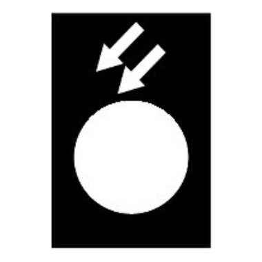 SCHNEIDER ZB2BY2967 Felirati címke "ARRIERE GV" felirattal