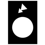 SCHNEIDER ZB2BY2968 Jelölőlap jelölés: hátra