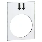 SCHNEIDER ZB2BY4908 Felirati címke jelölés: jobbra