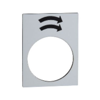 SCHNEIDER ZB2BY4920 Felirati címke jelölés:jobbra forg.