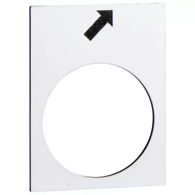 SCHNEIDER ZB2BY4963 Felirati címke jelölés: előre