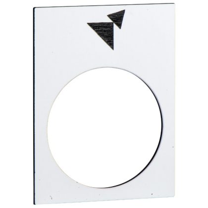 SCHNEIDER ZB2BY4965 Jelölőlap jelölés: előre