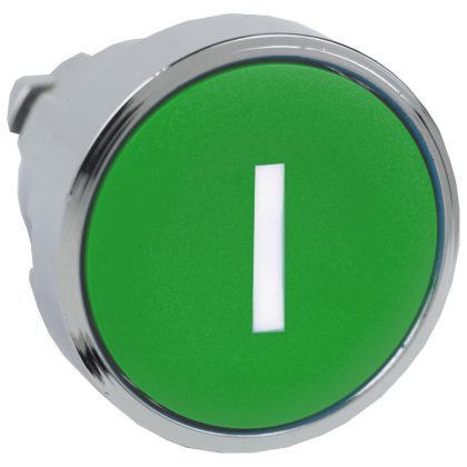 SCHNEIDER ZB4BA331 Nyomógombfej jelölt fedőlappal, zöld
