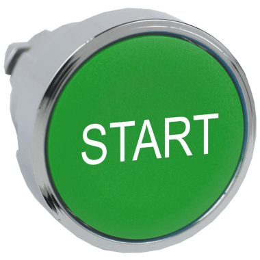 SCHNEIDER ZB4BA333 Nyomógombfej jelölt fedőlappal zöld