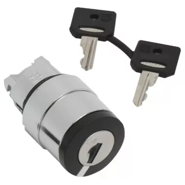 SCHNEIDER ZB4BG012 Kulcsos kapcsolófej, 3 állású