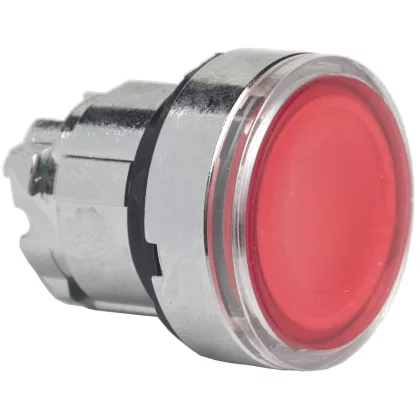 SCHNEIDER ZB4BH043 Vílágító nyomógombfej, piros