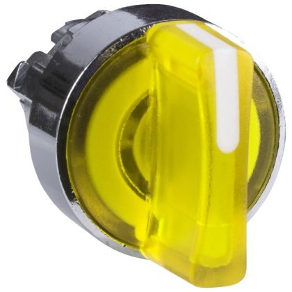   SCHNEIDER ZB4BK1283 Harmony fém világító választókapcsoló fej, Ø22, 2 állású, sárga