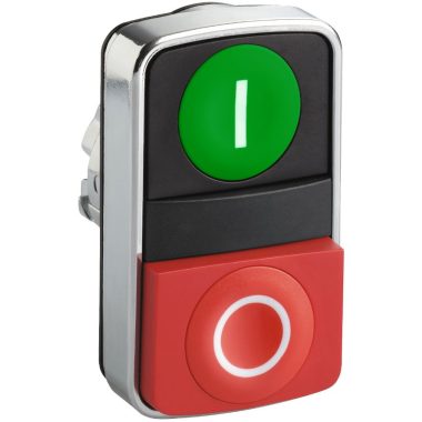 SCHNEIDER ZB4BL7341 Kettősfejű nyomógomb, fém