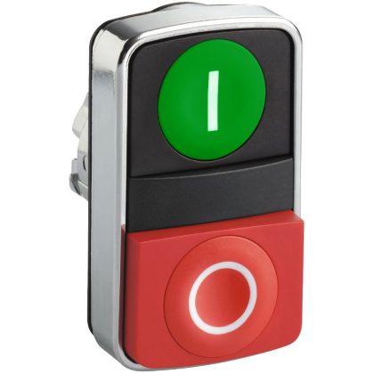 SCHNEIDER ZB4BL7341 Kettősfejű nyomógomb, fém