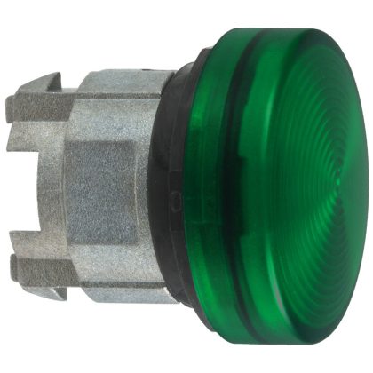 SCHNEIDER ZB4BV03S jelzőlámpafej rovátkált búrával zöld