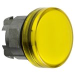   SCHNEIDER ZB4BV083E Harmony fém jelzőlámpa fej, Ø22, LED jelzőlámpához, betehető címke, sárga