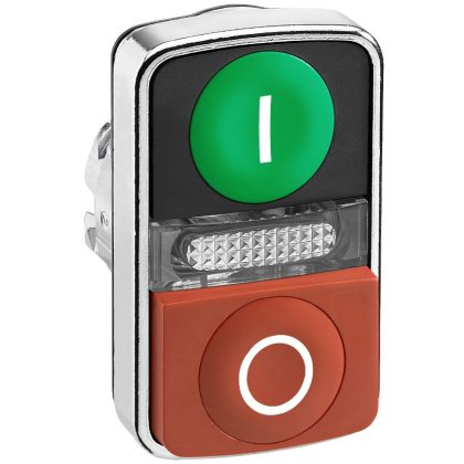 SCHNEIDER ZB4BW7L3741 Kettősfejű nyomógomb, fém