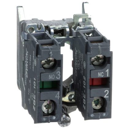 SCHNEIDER ZB4BZ105 Nyomógomb aljzat, 1N/O+1N/C