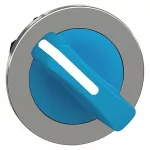   SCHNEIDER ZB4FD206 Harmony panelbe süllyesztett fém választókapcsoló fej, Ø30, 2 állású, kék