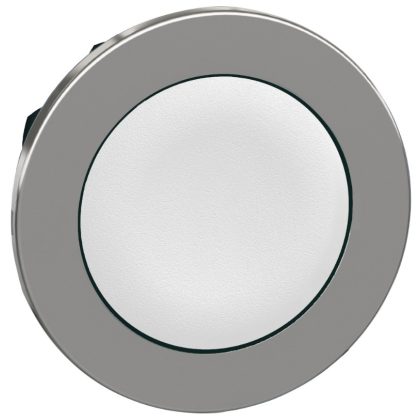   SCHNEIDER ZB4FH01 Harmony panelbe süllyesztett fém nyomógomb fej, Ø30, fehér, nyomó-nyomó