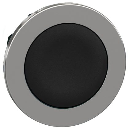   SCHNEIDER ZB4FH02 Harmony panelbe süllyesztett fém nyomógomb fej, Ø30, fekete, nyomó-nyomó