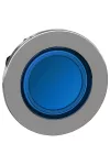 SCHNEIDER ZB4FH063 Harmony panelbe süllyesztett fém világító nyomógomb fej, Ø30, kék, nyomó-nyomó
