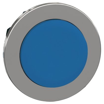   SCHNEIDER ZB4FH6 Harmony panelbe süllyesztett fém nyomógomb fej, Ø30, kiemelkedő, kék, nyomó-nyomó