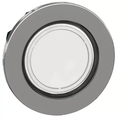 SCHNEIDER ZB4FV013 Harmony panelbe süllyesztett fém LED jelzőlámpa fej, Ø30, fehér