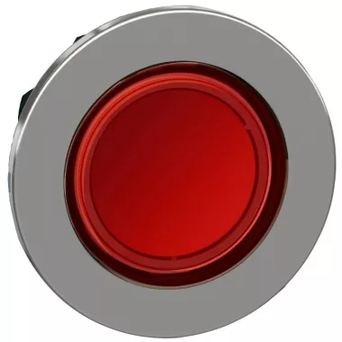 SCHNEIDER ZB4FV043 Harmony panelbe süllyesztett fém LED jelzőlámpa fej, Ø30, piros